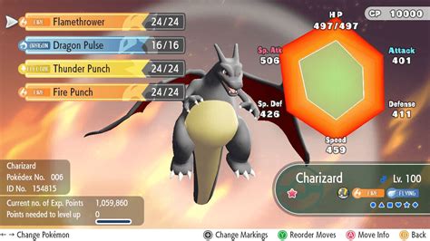 what moves can charizard learn.